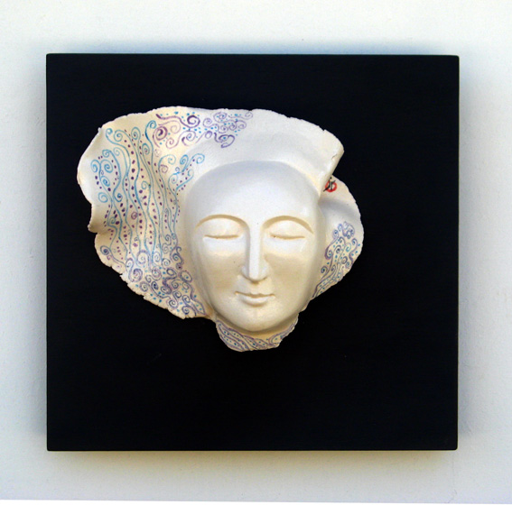 ceramic wall sculpture - Psyche