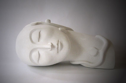 Ceramic sculpture Pythia Dreaming Joan Relke