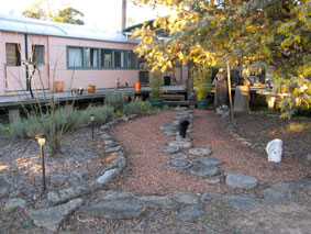 train carriage home entrance Joan Relke and Carl Merten